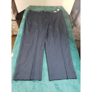Perry Ellis Dress Pants Size 44x30 Mens Blue Career Work Travel Luxe NWT